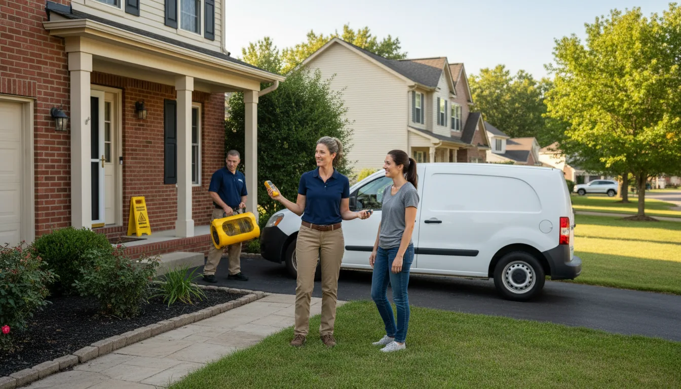 Residential water damage restoration in Kaplan, LA